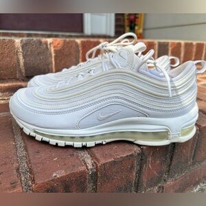 Size 10 Nike Air Max 97 Triple White Wolf Gray